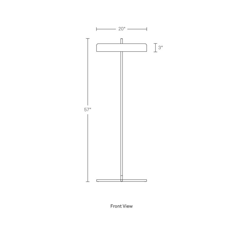 Bobber LED Floor Lamp, Black