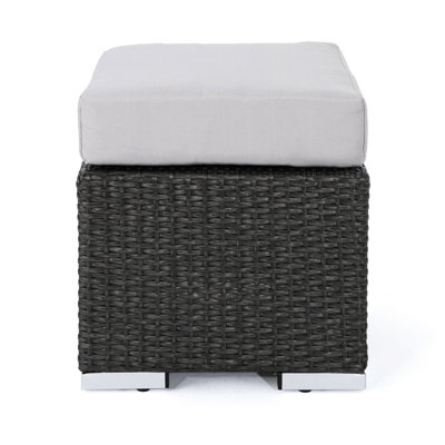 Outdoor Relaxation Lounge Accessory - Grey Silver, Pe , Iron, Waterproof, 16.42 In Width Chic Addition And +iron, Water- Fabric, 12.73