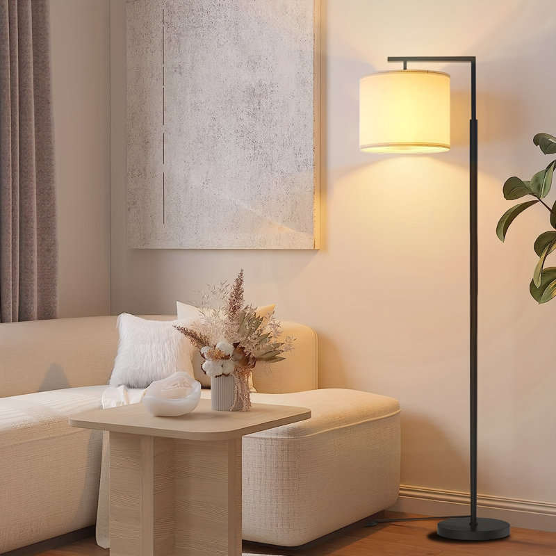  Lampe sur pied avec interrupteur au pied et ampoule incluse