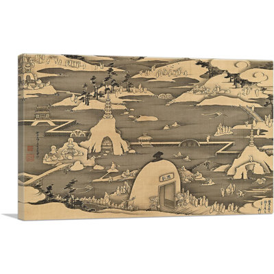 " Five Hundred Arhats " by Jakuchu Ito Painting Print