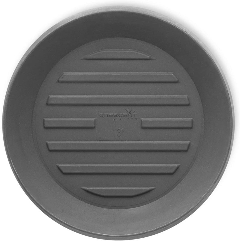 Circular Universal Round Planter Saucer, 1.5" H x 15" W x 15" D, Slate