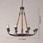 Payne 8 - Light Waggon Wheel Chandelier