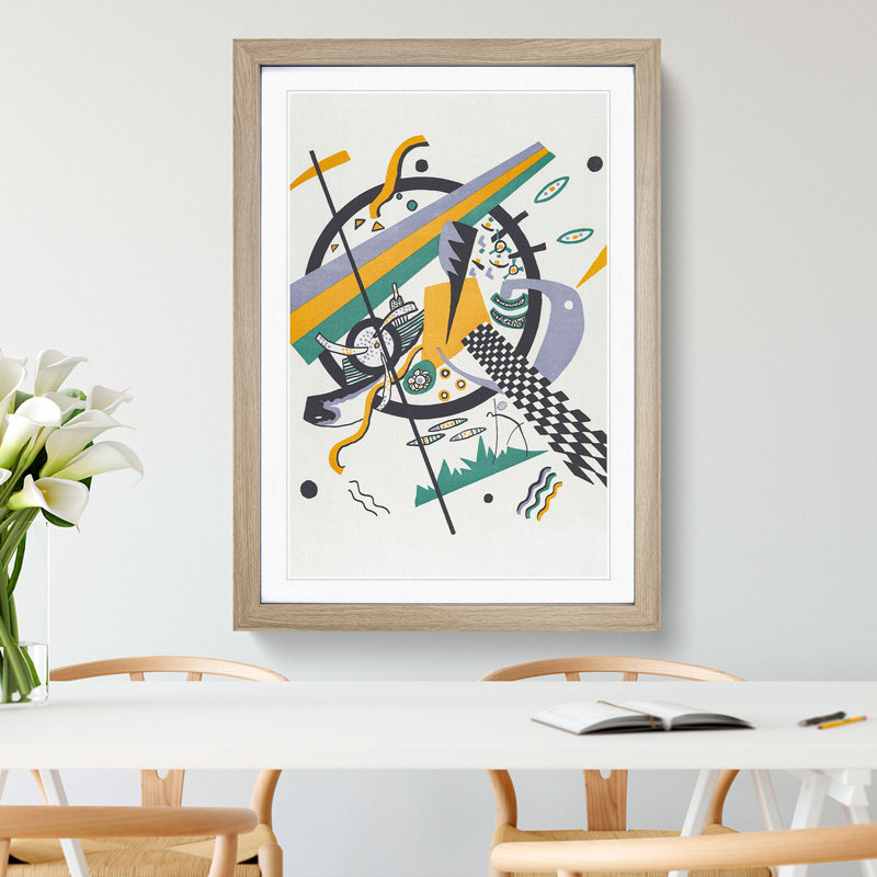 Small Worlds IV by Wassily Kandinsky - Framed Print, Oak Framed, 90cm H x 65cm W x 2cm D