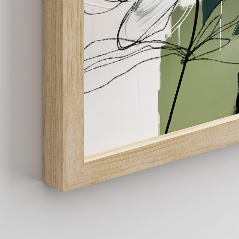 «Elegant Botanical Flower Illustration Realism Rustic Nature Relax / Calm Multicolor Office» sur, Naturel, H 10 po x l 8 po