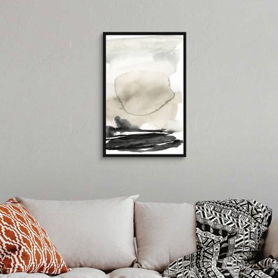 «Ebony Horizon Triptych II» par Jennifer Goldberger - reproduction d'art