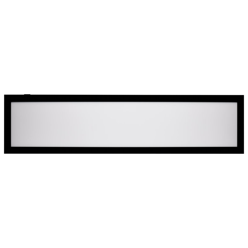 Black and White Aluminum LED Linear Downlight, 24 Inches