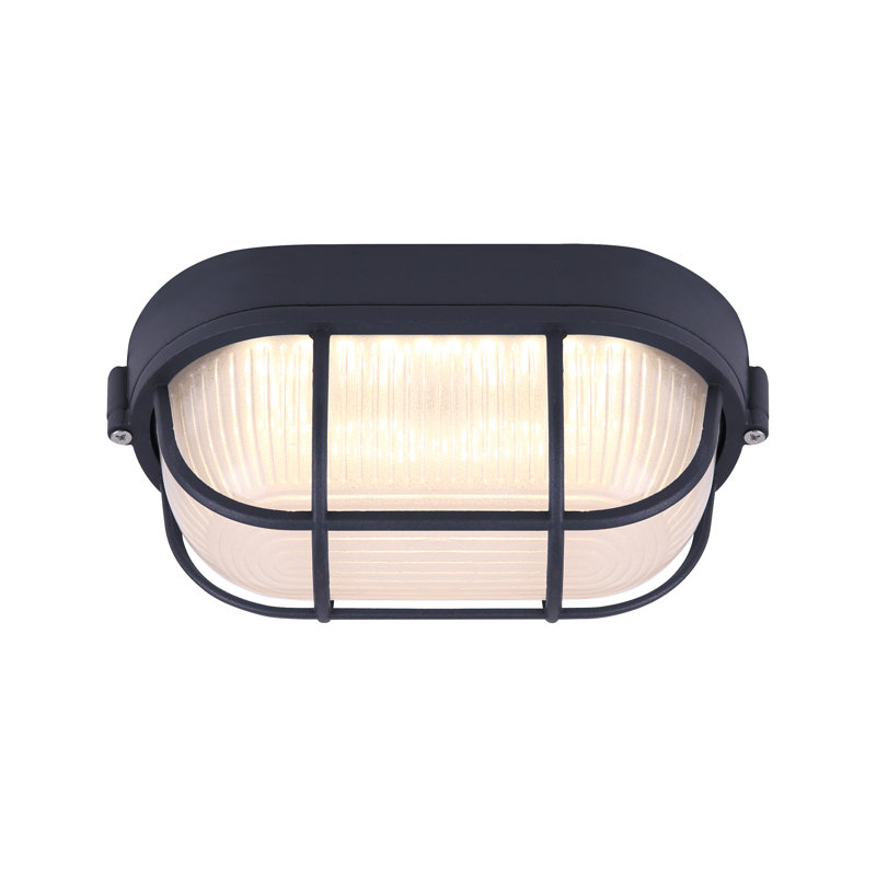 Luminaire à cloison d’extérieur à 1 ampoule del Marquis, Noir
