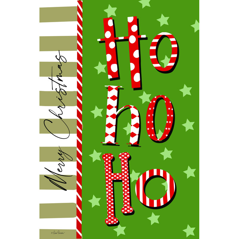 Genadi Merry Christmas Ho - reproduction sur toile tendue, H 36 po x l 24 po