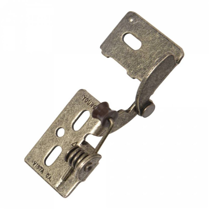 3/8" Inset Hinge, Antique Brass