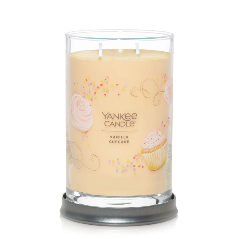 Signature Vanilla Cupcake Scented Tumbler Candle, Large