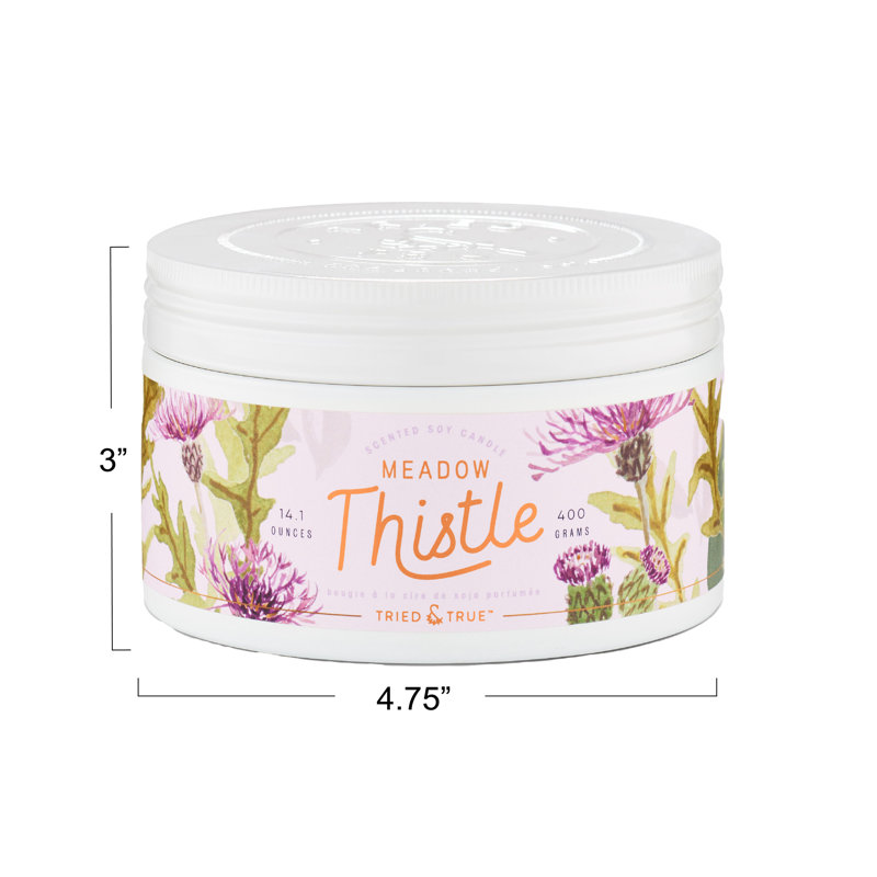 Bougie «Thedle», Boîte blanche 14,1 oz
