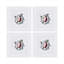 Fruit Motif Embroidered Linen Cocktail Napkins