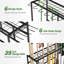 Garden Tool Organizer with Hooks, Yard Tool Rack Garage Organization