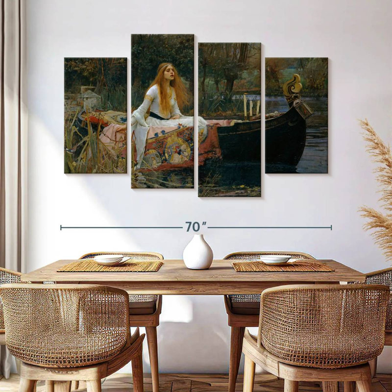 Leisha, la Dame de Shalott, H 42 po x l 68 po
