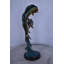 Deux statues en bronze Dori Mahi Mahi sur base en marbre - Taille: L 9 po x l 9 po x H 22 po.