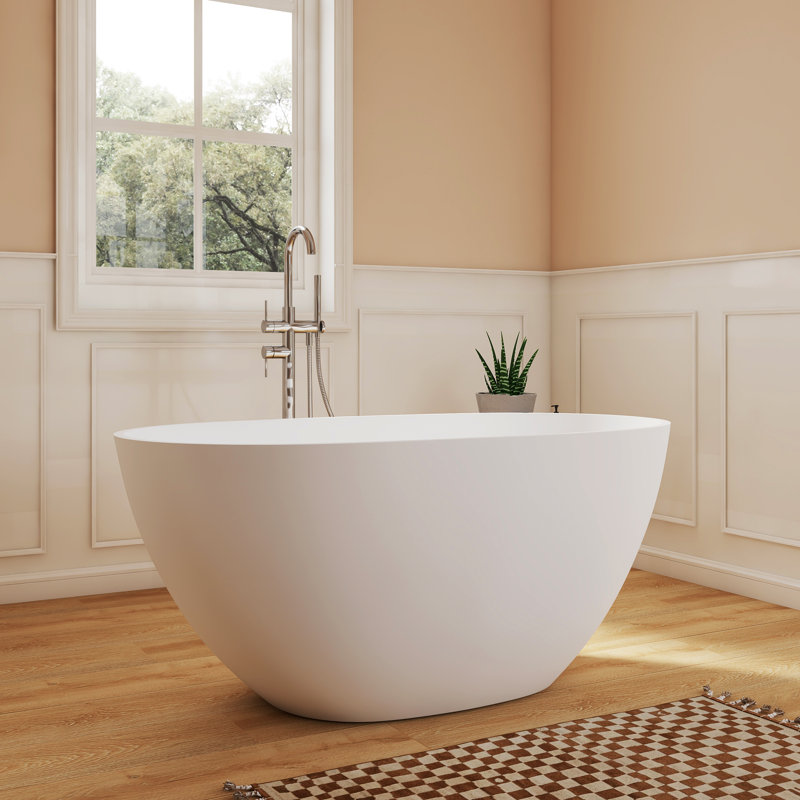Baignoire autoportante à surface solide de 51 po Fslefay