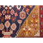 Purple-navy Tribal 4X8 Hamedan Oriental Area Rug
