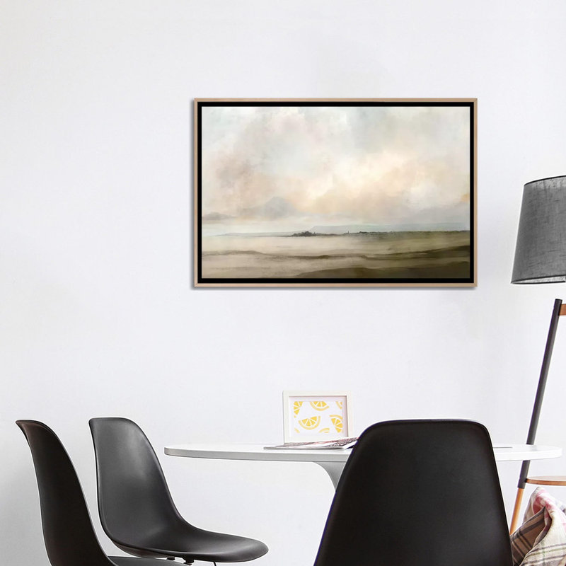 Print on Canvas, 45.72 cm H x 66.04 cm W x 4.445 cm D, Oak Floater Framed
