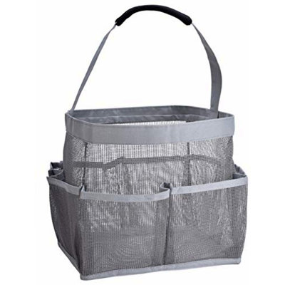 ShowerEase 9-Pocket Mesh Organizer: Effortlessly Carry & Organize Bathroom Essentials