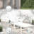 Durable Hdpe Patio Chaise Lounges, White Adjustable Modern Design For Outdoor Pools