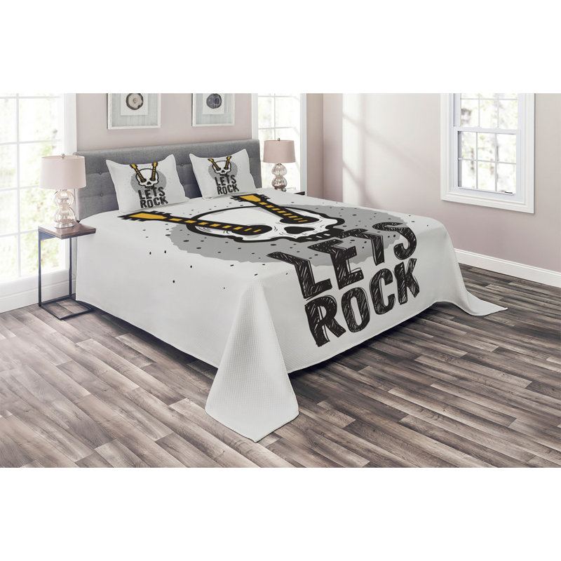Polyester Coverlet, King Bedspread + 2 Shams