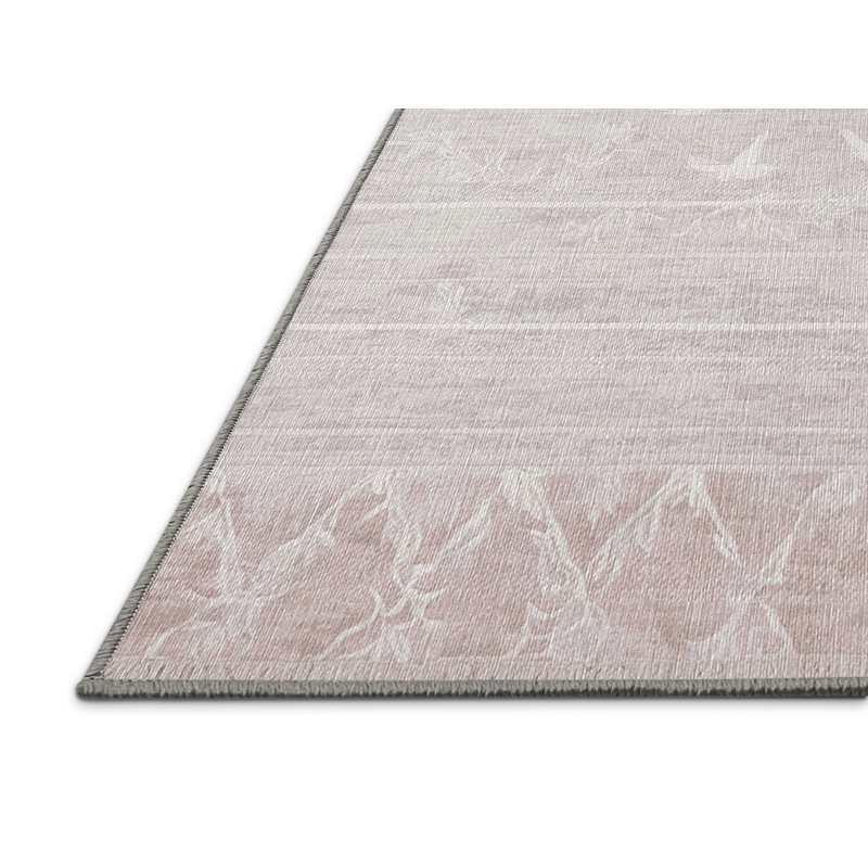 Machine Washable Gray Area Rug, Rectangle 8' x 10'