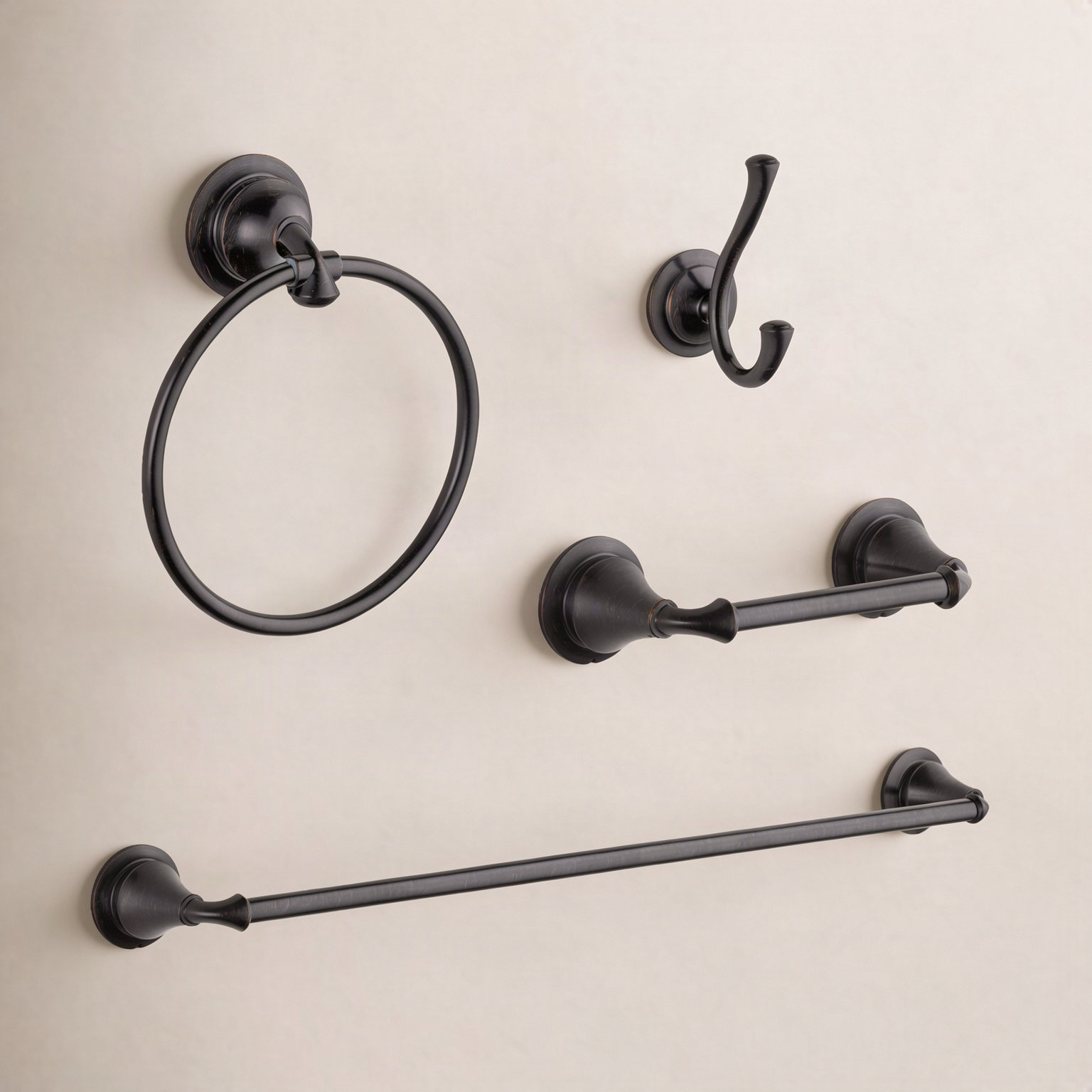 Linden™ 4-Piece Bathroom Hardware Set, Venetian Bronze