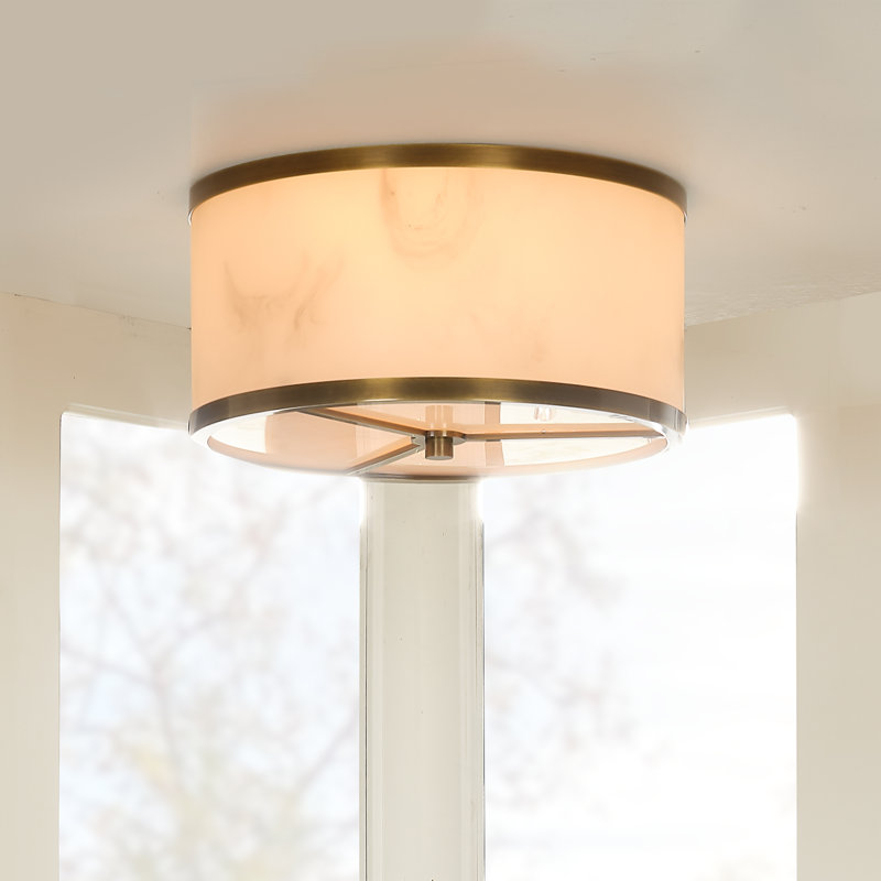 2 - Light Flush Mount, 6" H x 11.5" W x 11.5" D