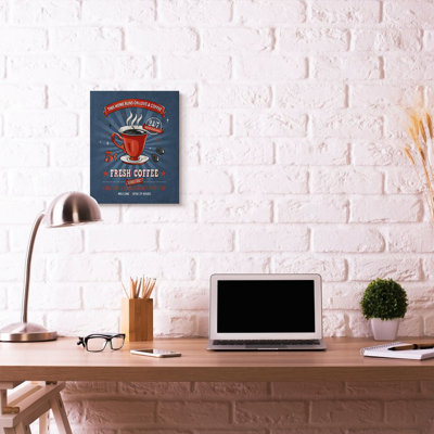 Fresh Coffee Family Vintage Comic Book Design by Ester Kay - Graphic Art on Canvas