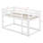 Solid Rubber Wooden Twin over Twin Loft Bed with Ladder-105501996