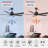 60 Inch 5 Blades DC Motor Ceiling Fan without Light