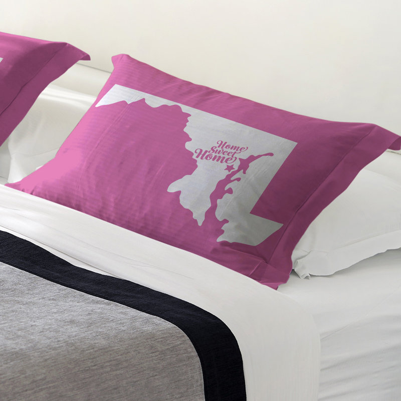 Polyester Sham Set, Standard/Twin, Microfiber, Pink