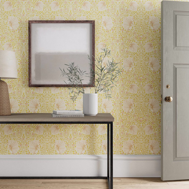 Pimpernel 10.05m x 52cm Matte Wallpaper Roll, Yellow