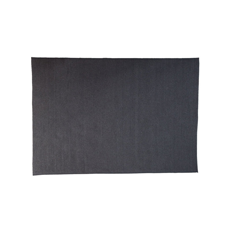 Circle Rug, Black, Rectangle 5'7" x 7'10.5"