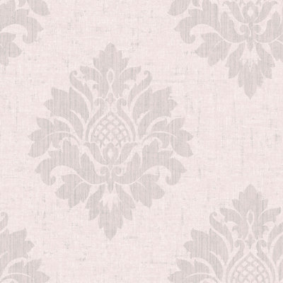 Valleystone Damask 10m x 53cm Wallpaper Roll