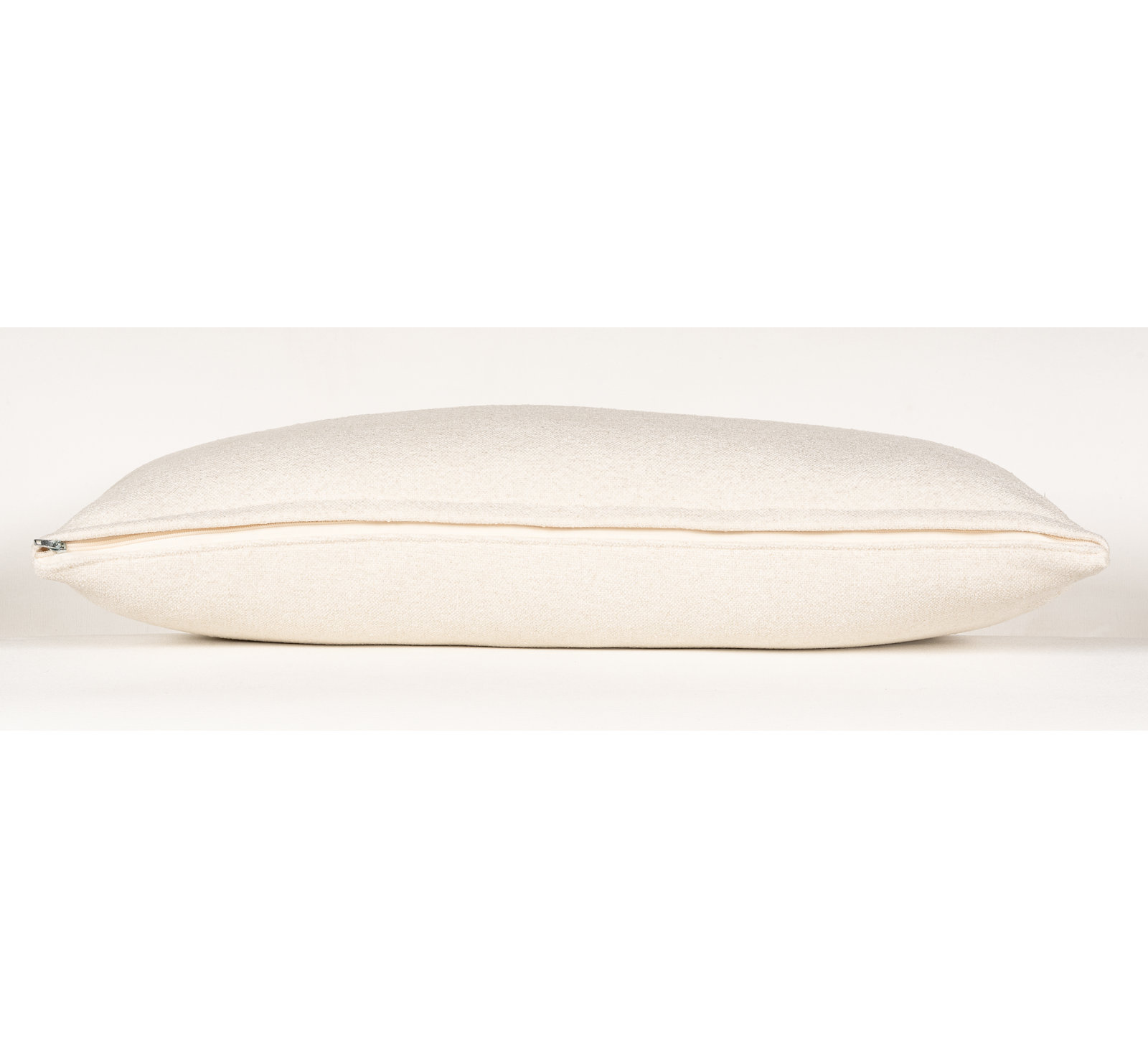 Cascade Textured Accent Pillow, Cream, Polyester, Rectangle 12"H x 21"W