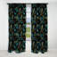 Or et bleu Luxury Damask Serenade IV - Rideau damassé - Rideau occultant en velours - 1 panneaux-107535899