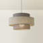 Nellie 19cm H Linen Novelty Pendant Shade ( Clip On )-34783260