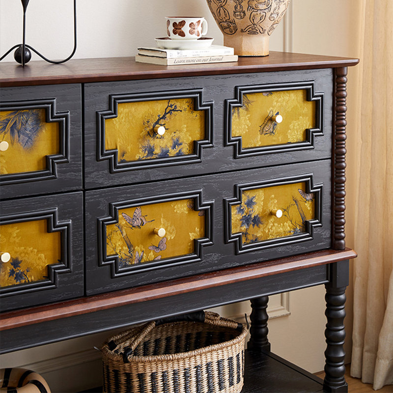 Armoire de rangement simple et rétro