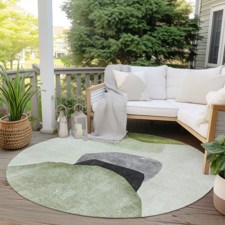 Meilani Abstract Machine Woven Polyester Rug 