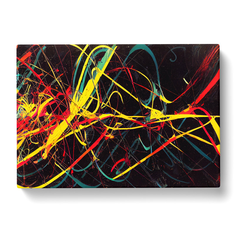 Modern Graffiti Art Abstract - Wrapped Canvas Print, 35cm H x 50cm W x 3cm D