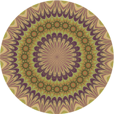 Tapis brun en laine