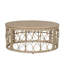 Table basse d'extérieur brune, design, P 24,71 po x l 33,32 po x H 15,04 po, table avec poids limité de 225 lb,