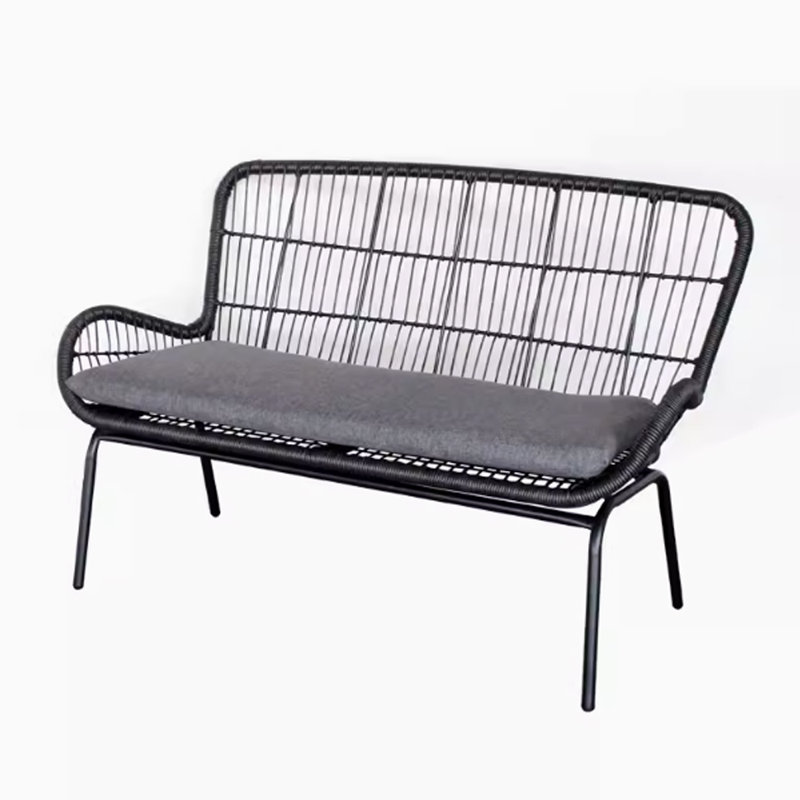 Micky 52.36'' Wide Rectangle Loveseat, Black