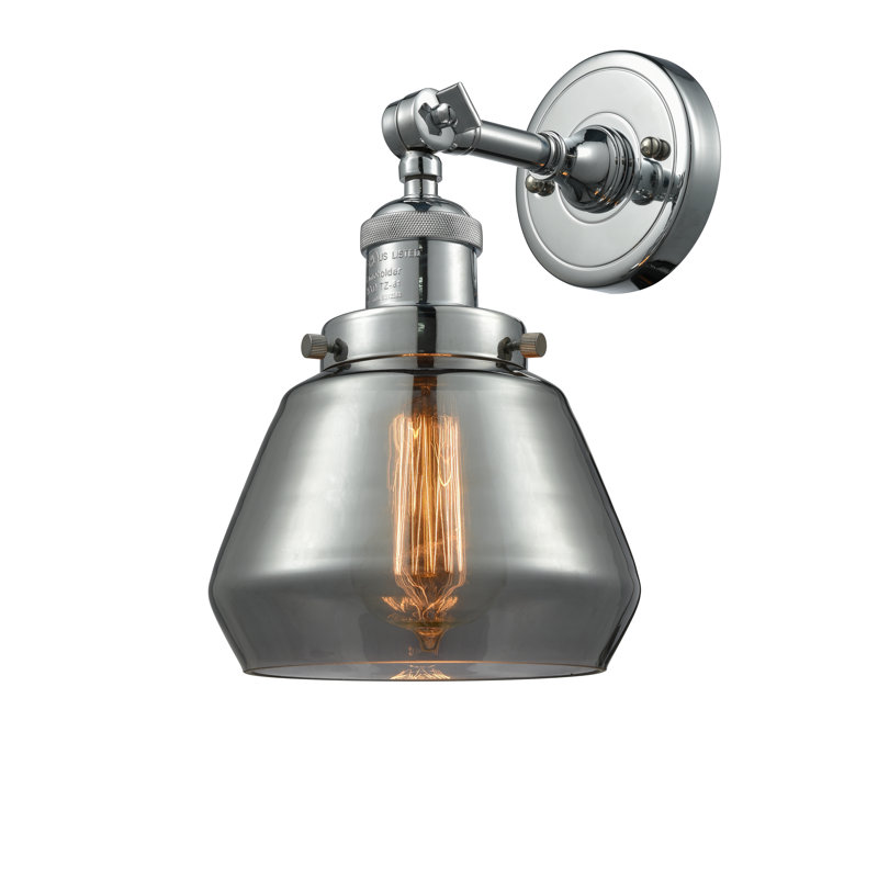 Chill Dimmable Vanity Light, 6 Watt Vinage LED Bulb, Plated Smoked, Polished Nickel
