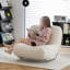 Chaise berçante ergonomique élégante avec base en métal-106679451