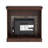 Electric Fireplace With Mantel,Fireplace Mantel Surround With 23" Fireplace Insert, Adjustable Flame, Remote Control,41.34"W*14"D*40"H-200800002