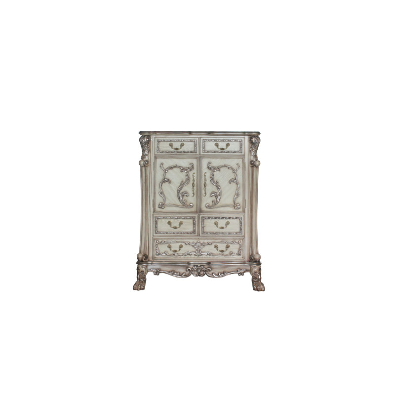 Commode combinée l 43 po Abilynn, Blanc os rétro
