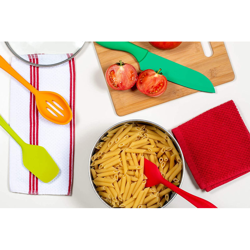 Cotton Waffle Kitchen Towel, Red