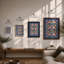 Symmetrical Garden Birds Boho - Framed Print-2014071551-2014071521